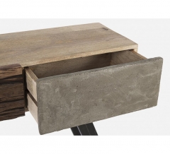 MODERN CONSOLE WOOD METAL CONCRETE