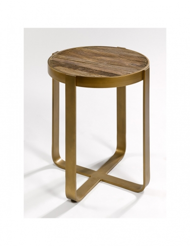 GOLDEN AND ELM SIDE TABLE