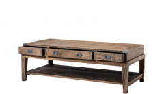 Art Deco luxury reclaimed oak wood coffee table - living room coffee table - Luxury Hotel Table