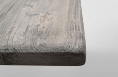 coffee table Oak Rustic Grey 140 x 80 cm Baroque Salon coffee table solid oak
