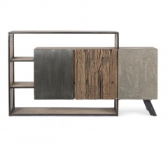 MODERN BUFFET WOOD METAL CONCRETE