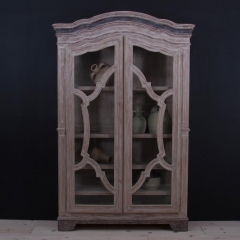 FRENCH COUNTRY RUSTIC WOOD WARDROBE CABINET