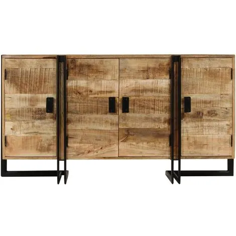 Sideboard Solid Mango Wood 150x40x80 cm