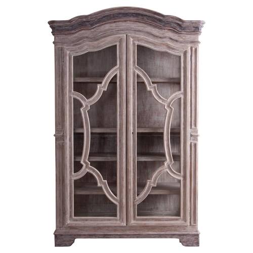 FRENCH COUNTRY RUSTIC WOOD WARDROBE CABINET