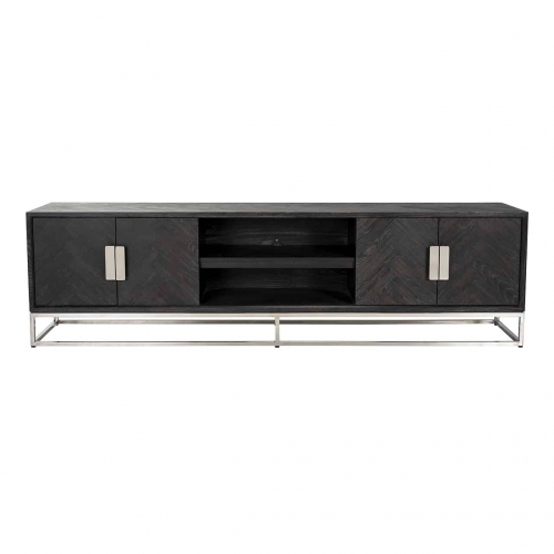 TV sideboard Blackbone silver 4-doors 185cm