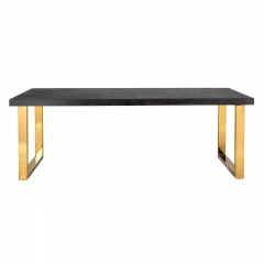 Dining table gold 220 (Black)