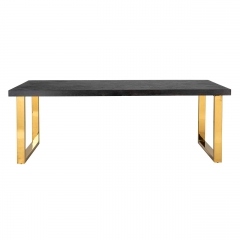 Dining table gold 180 (Black)