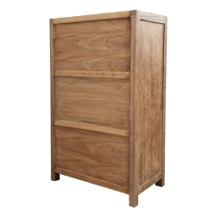 Industrial cabinet 2 doors 2 drawers in recycled elm - Transition