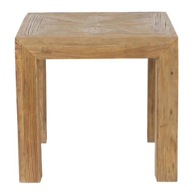 Recycled elm side table