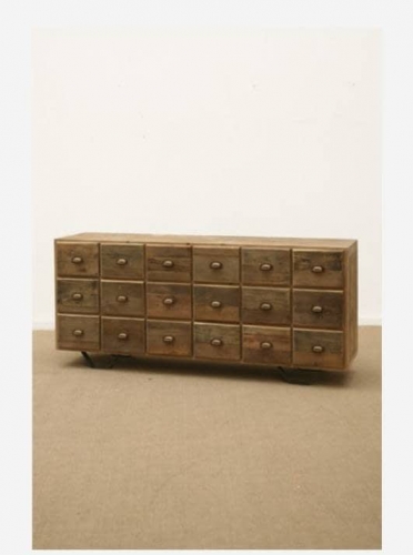 ALMA CHEST OF 18 DRAWERS IN ELM