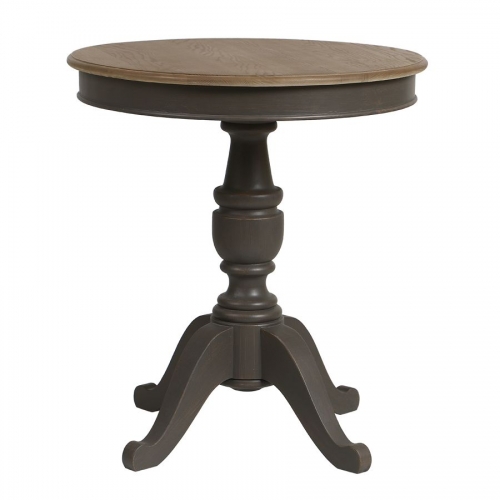 Manoir Taupe Pedestal Table