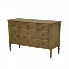 Curved chest of drawers