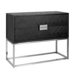 Chest of drawers Blackbone silver 2 drawers