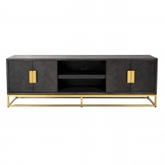 TV sideboard gold 4-door 185cm