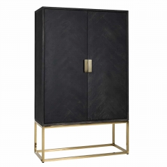 Wall cabinet gold 2-door low type