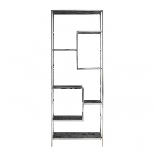 Wall cabinet Blackbone silver 7 shelves