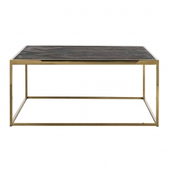 Coffee table gold and black