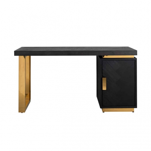 Desk gold 1-door