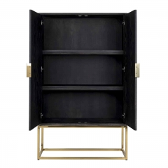 Wall cabinet gold 2-door low type