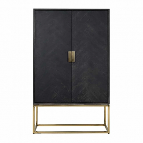 Wall cabinet gold 2-door low type