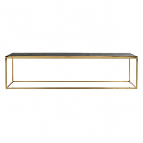 Coffee table gold and black