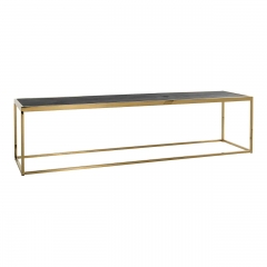 Coffee table gold and black