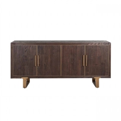 Sideboard 4-doors (Brushed Gold)