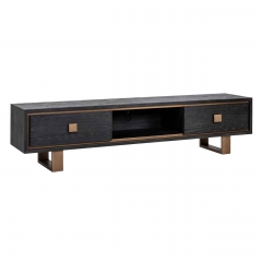 TV sideboard 2 drawers (Brushed Gold)