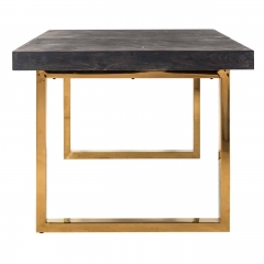 Extendable table Blackbone gold 195(265) (Black)