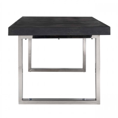 Extendable table Blackbone silver 195/265cm