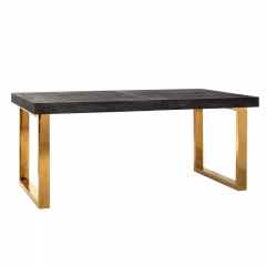 Extendable table Blackbone gold 195(265) (Black)