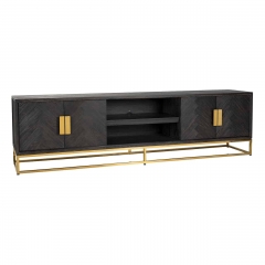 TV sideboard gold 4-doors 220cm