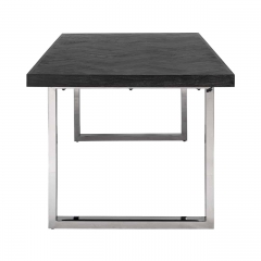 Dining table Blackbone silver 220cm