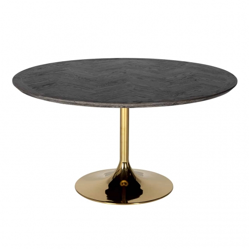 Dining table gold 140Ø