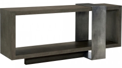 CONTEMPORARY CONSOLE TABLE WITH METAL BAND