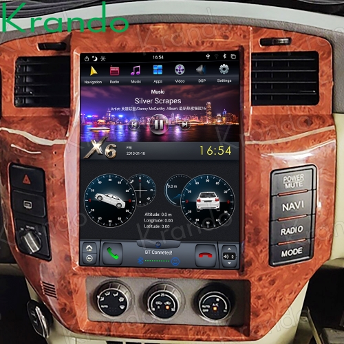Krando Android 9.0 4G 32G 12.1'' Tesla Style Car Multimedia Player Stereo For NISSAN PATROL 5 Y61 Carplay DSP GPS Auto Radio