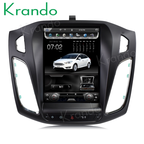 Krando Android 9.0 4G 64G 10.4" Tesla Vertical Screen Car Radio Navi Player GPS for Ford Focus 2011-2017 Multimedia Carplay