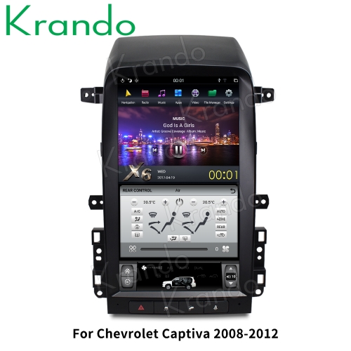 Krando Android 9.0 4G 64G 10.4 Tesla Vertical Screen Car Radio Navi Player  GPS for Ford Focus 2011-2017 Multimedia Carplay