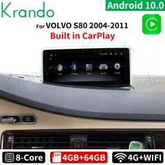 Krando Android  4G 64G Car Radio Multimedia Screen Navi GPS Stereo For  VOLVO S40 C40 C30 C70 2006-2012 Headunit Carplay