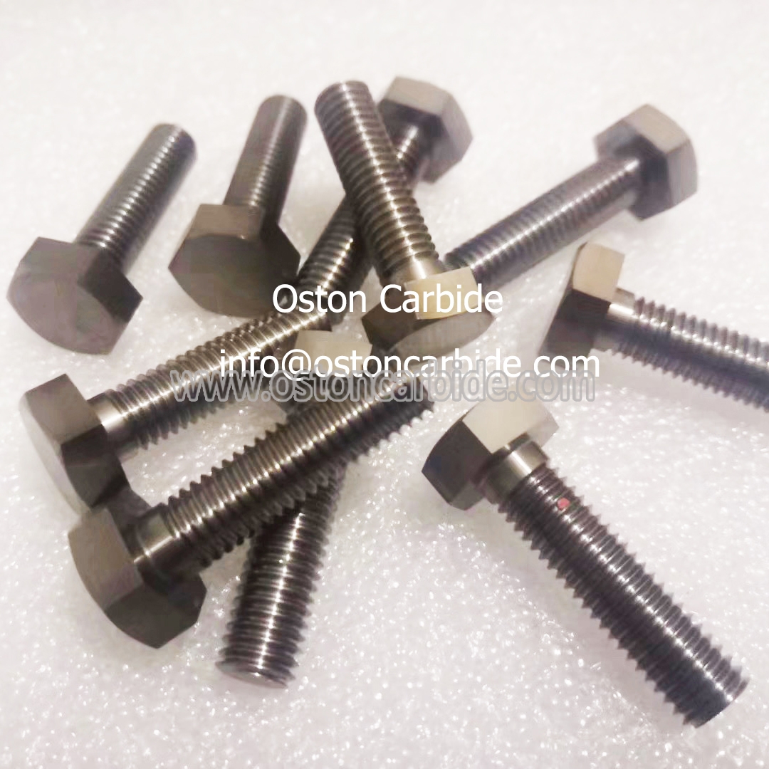 YG15 Carbide Factory Supplying High Impact Strength Tungsten Carbide Hex Bolts with M5 Tungsten Carbide Screw