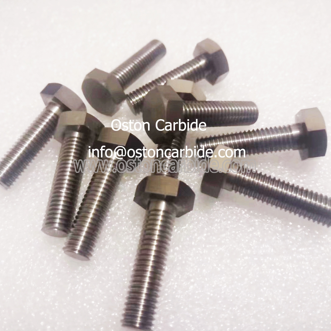 YG15 Carbide Factory Supplying High Impact Strength Tungsten Carbide Hex Bolts with M5 Tungsten Carbide Screw