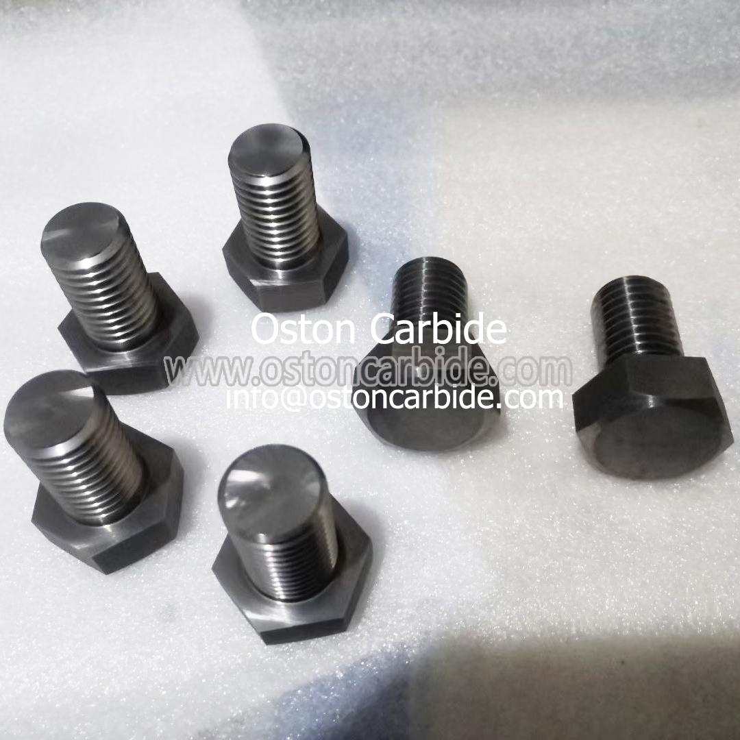 Din 912 High Hardness and Strong Impact Strength Tungsten Carbide Hexagon Bolts with ISO standard Carbide Screw