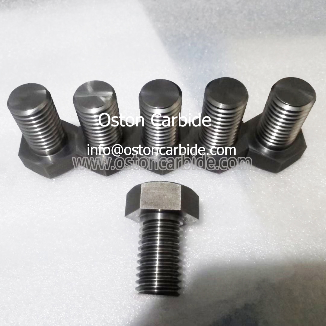 Din 912 High Hardness and Strong Impact Strength Tungsten Carbide Hexagon Bolts with ISO standard Carbide Screw