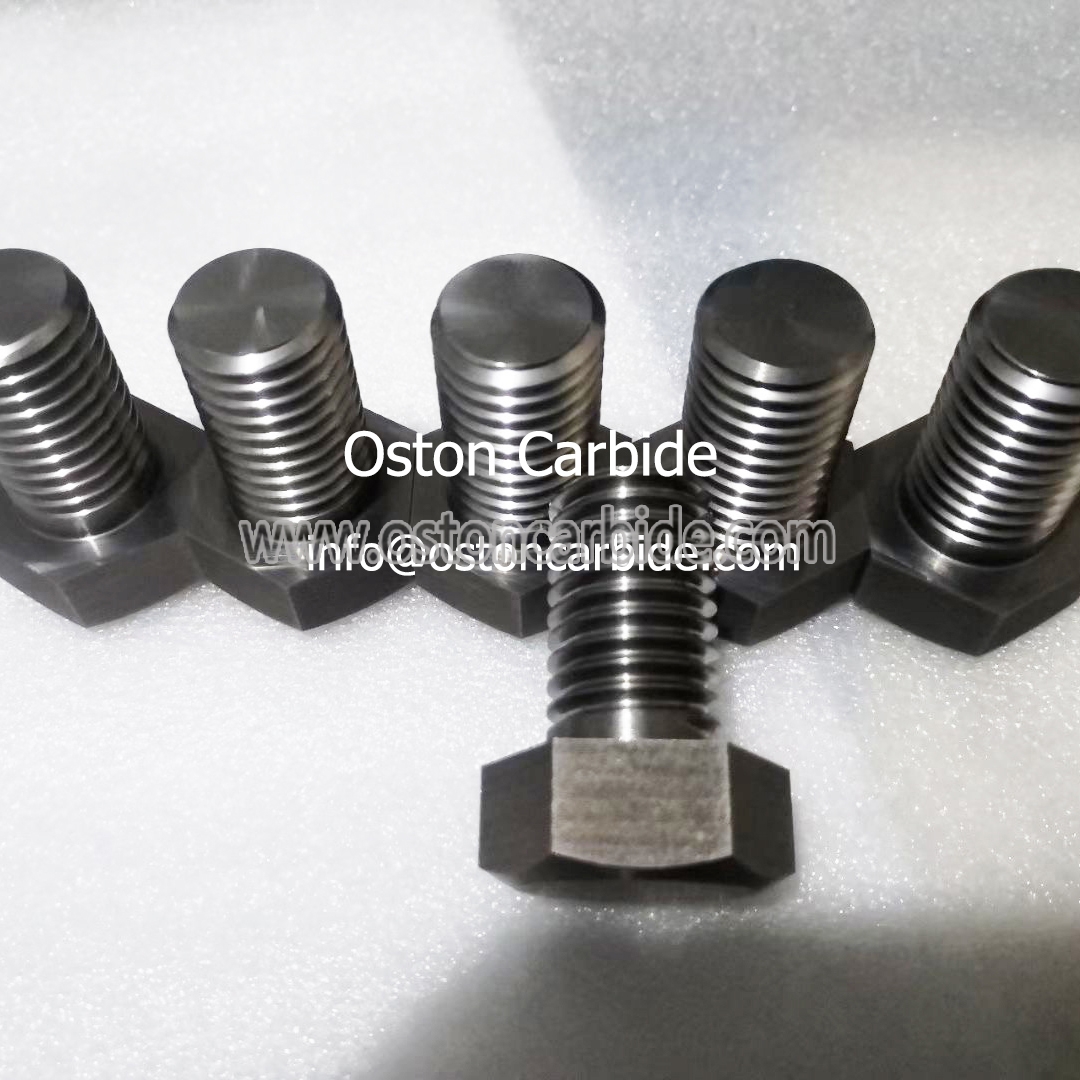 Din 912 High Hardness and Strong Impact Strength Tungsten Carbide Hexagon Bolts with ISO standard Carbide Screw