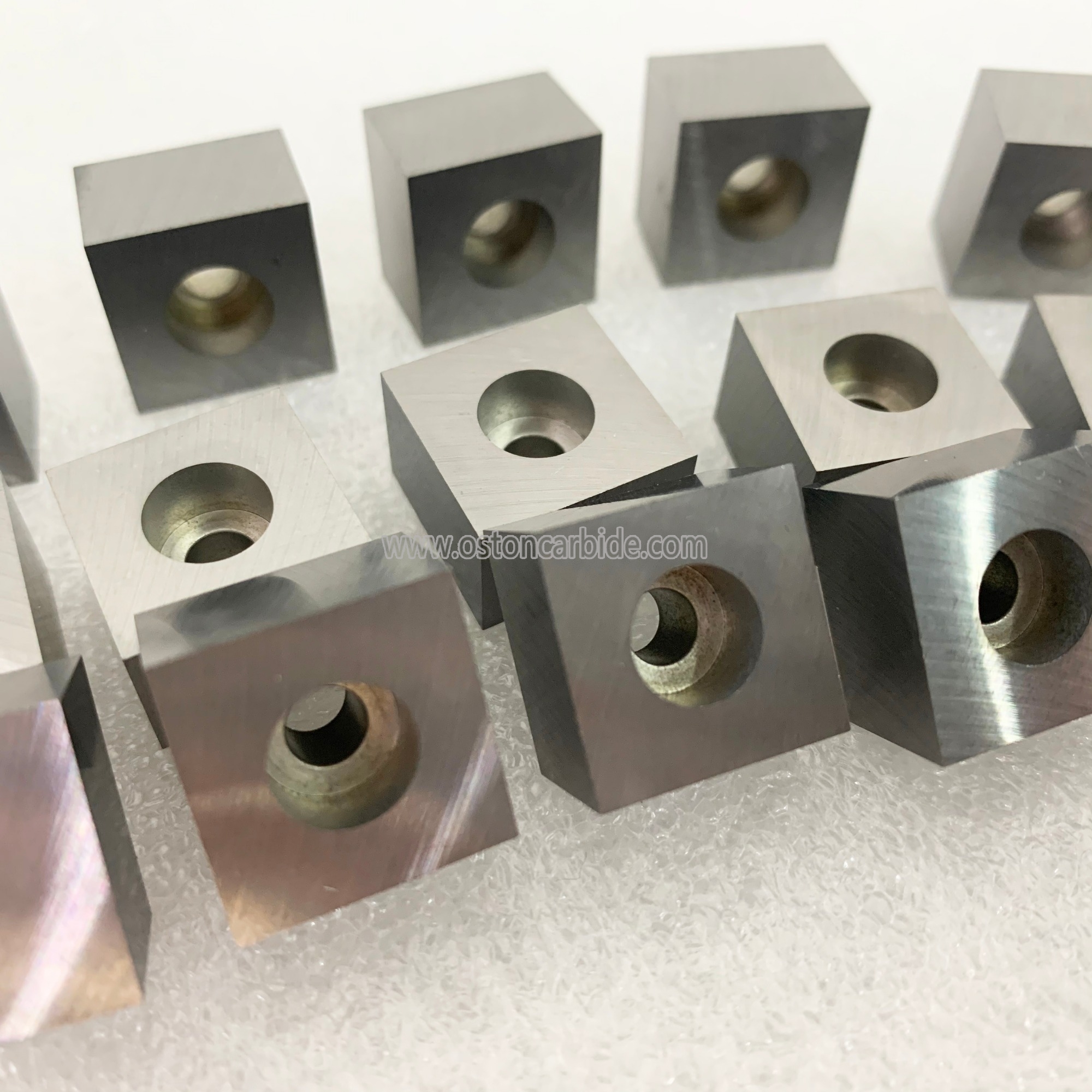 K30 Tungsten Carbide Square Blocks with Fixing Bore Hole