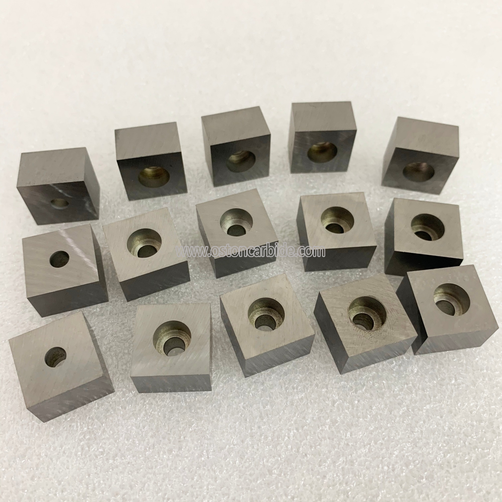 K30 Tungsten Carbide Square Blocks with Fixing Bore Hole