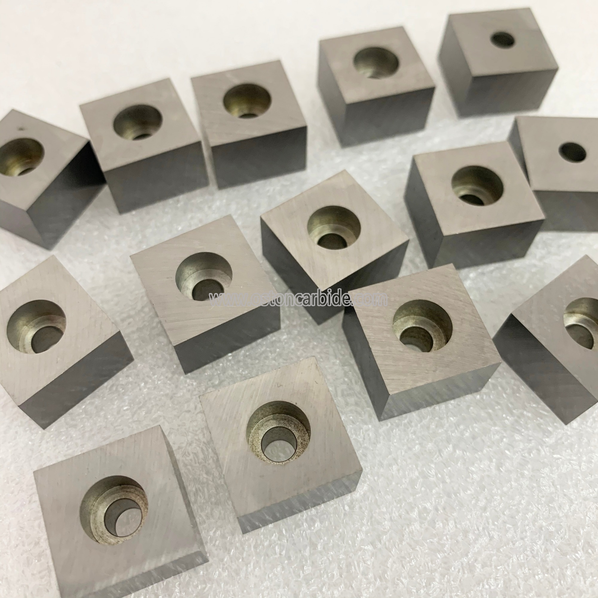 K30 Tungsten Carbide Square Blocks with Fixing Bore Hole