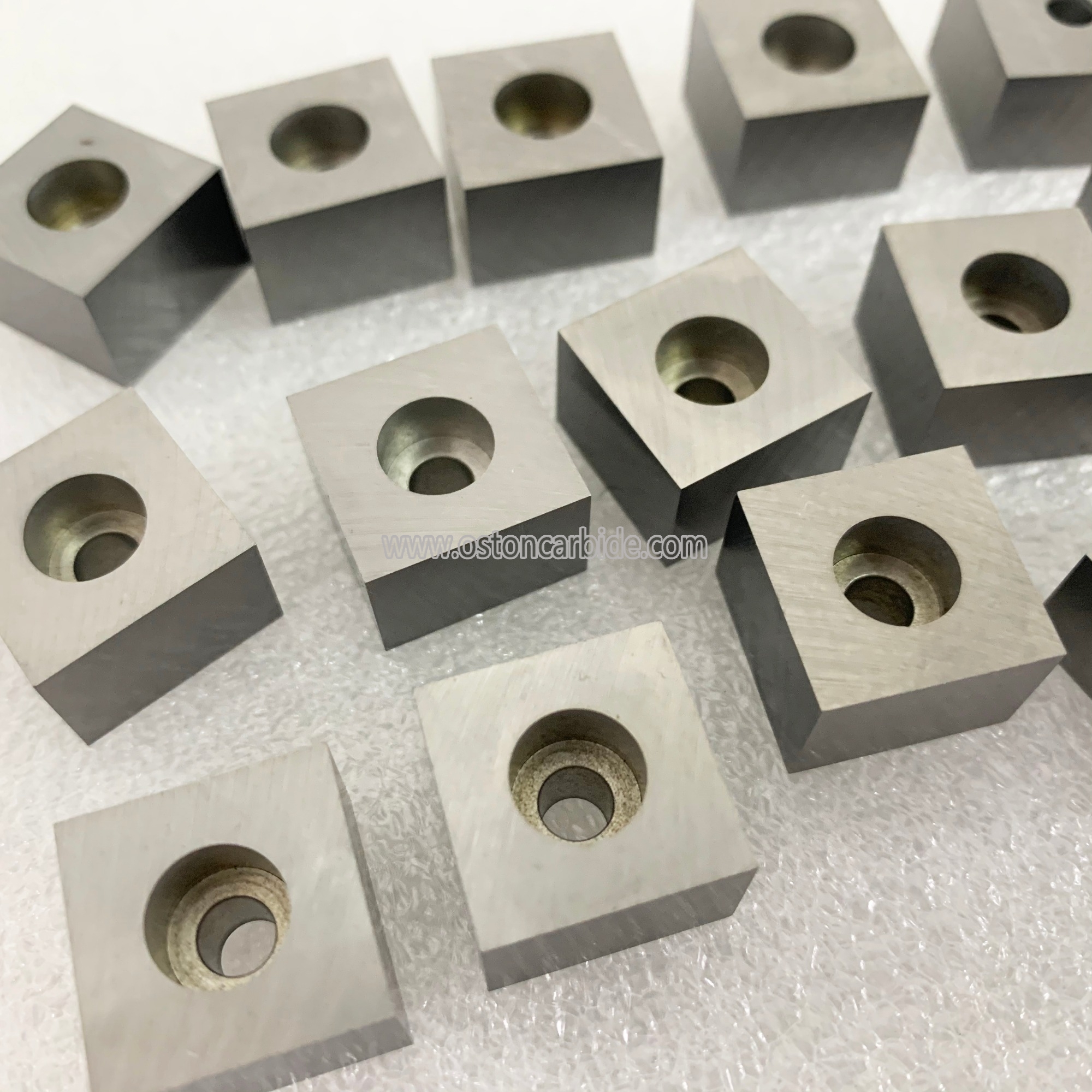 K30 Tungsten Carbide Square Blocks with Fixing Bore Hole