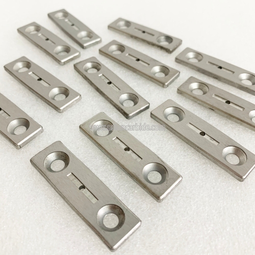 K30 Customized Tungsten Alloy Rectanglular Woodworking Blades with Fixed Hole 1