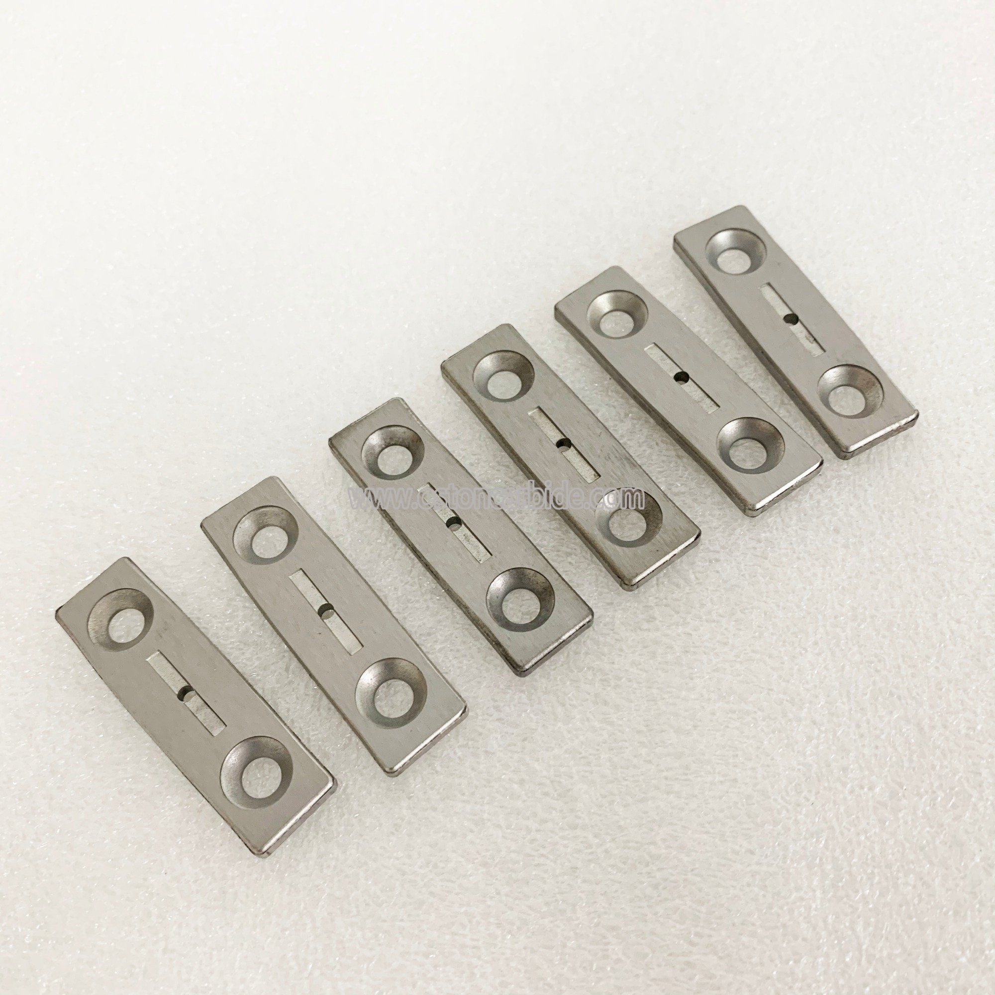 K30 Customized Tungsten Alloy Rectanglular Woodworking Blades with Fixed Hole 1